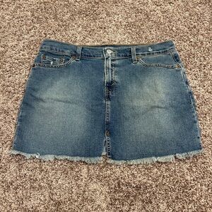 levi jean skirt